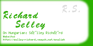 richard selley business card